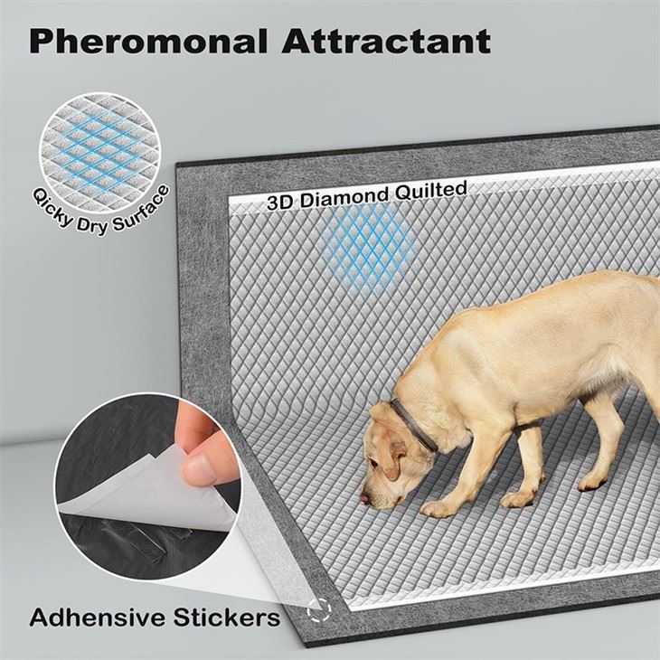 Charcoal Pee Pads For Dogs,Dog Pee Pads 6-Layer Leak-Proof & Quick Dry Dog Training Pads Charcoal Pee Pads For Dogs,Dog Pee Pads 6-Layer Leak-Proof & Quick Dry Dog Training Pads